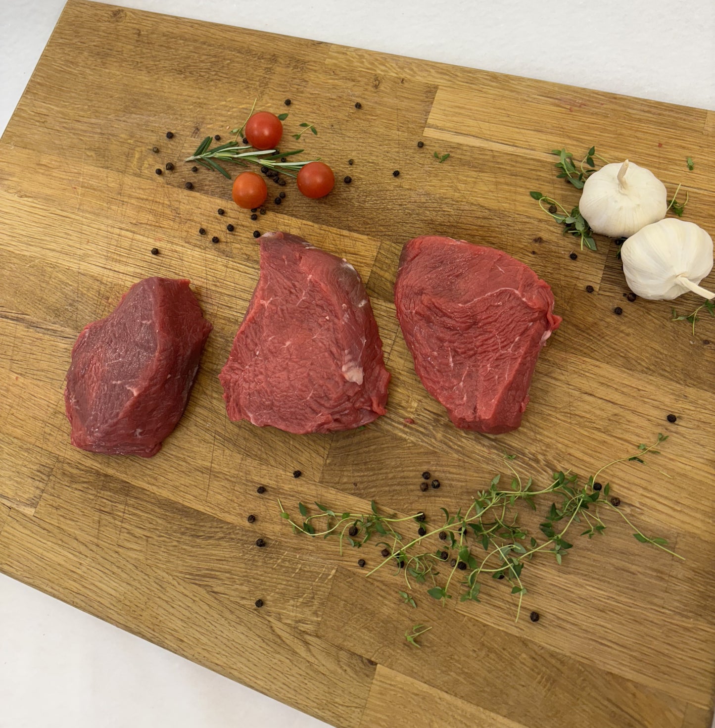 Okse tykstegsbøffer af 200g 2 Stk pr. pakke.