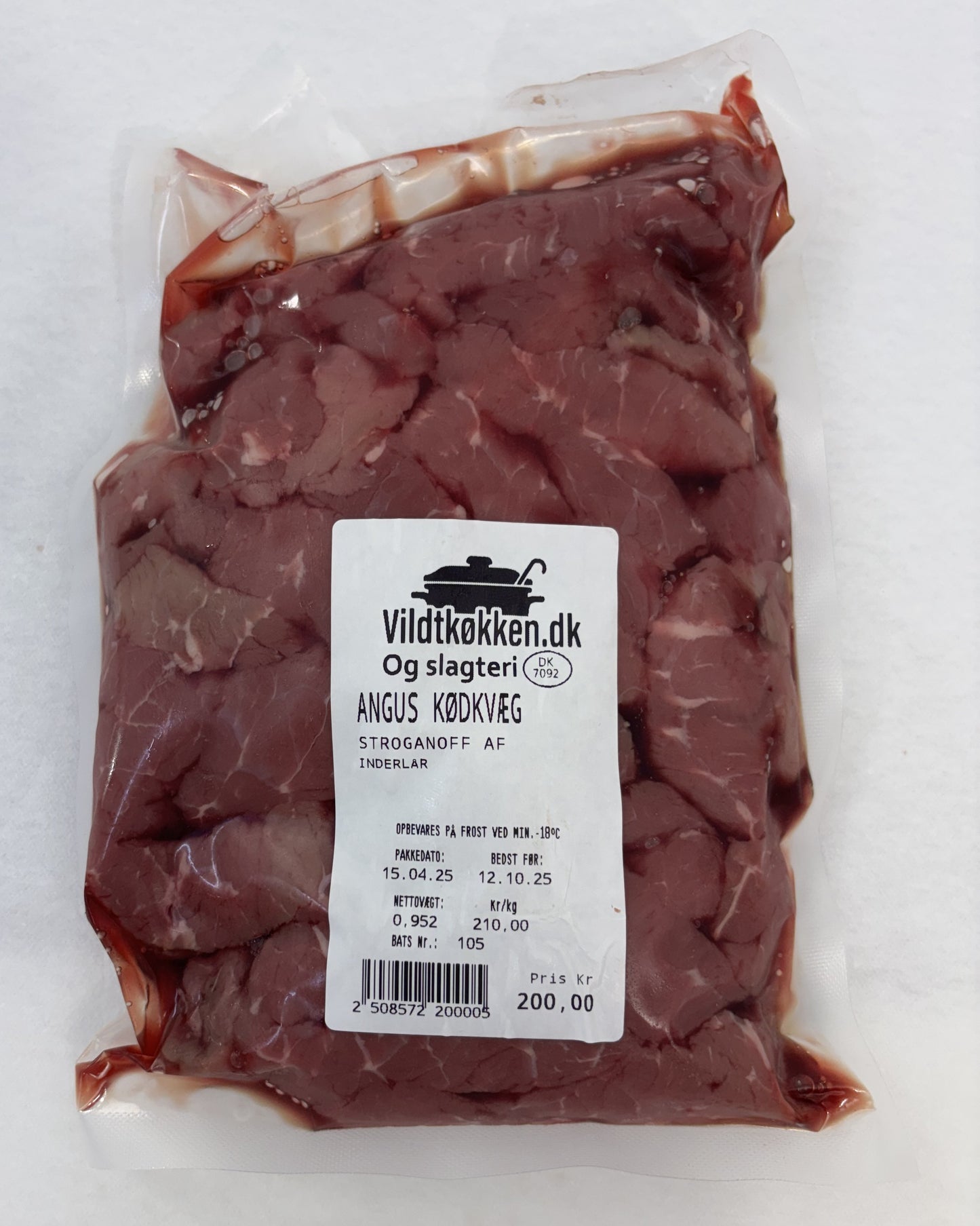 Okse stroganoff Pr. 500g.